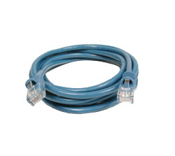 CAT5 Patch Cable, 7' in Length - Blue
