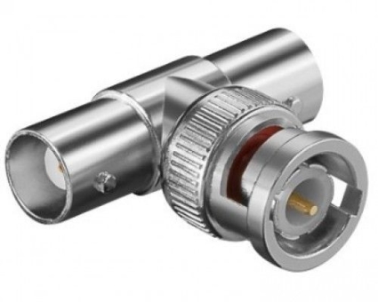 DIV-BNC T-Adapter-Buchse-Stecker-Buchse 