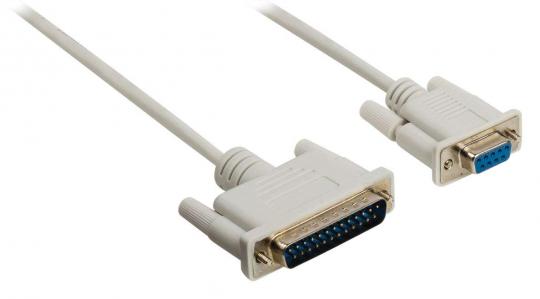 DIV-Cable-RS232-DB25m-DB9f-1,5m 