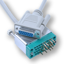 DB15 Female (V.35) to ITU-T ISO-2593 Style Connector (V.35) Cable, 72
