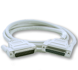 DB25 Female to DB25 Male Twisted Pair Serial Cable, 72