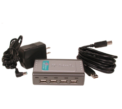 High Speed USB 2.0 4-Port Hub 