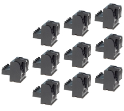 Terminal Blocks - 4 Position Spring Clamp (10 Pack) 